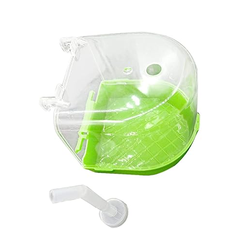 DOITOOL Haustier Vogel Badewanne Vogel Liefert Grün Vogel Bad Waschbecken Papagei Becken PVC Tropf von DOITOOL
