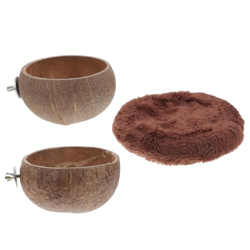 DOITOOL Futternapf Für Haustiere Kokosnussschalen-Set Für Meerschweinchen Eichhörnchen Vögel Frettchen Kurzkopfgleitbeutler Waschbar Und Wiederverwendbar Kein Werkzeug Erforderlich DOITOOL Futternapf Für Haustiere Kokosnussschalen-Set Für Meerschweinchen Eichhörnchen Vögel Frettchen Kurzkopfgleitbeutler Waschbar Und Wiederverwendbar Kein Werkzeug Erforderlich von DOITOOL