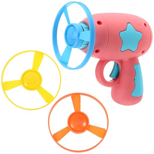 DOITOOL 1 Set mit fliegenden Scheiben-Untertassen, interaktives Katzenspielzeug, Jagdspiel-Spielzeug, mehrfarbig, Bauchmuskeln, für Haustiere und Kinder, 3 Stück von DOITOOL