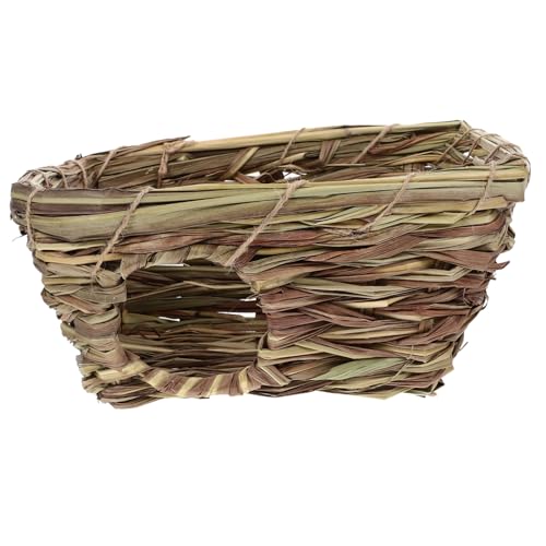 DOITOOL 1stk Hasenest Aus Stroh Gewebtes Haustierbett Gewebte Hängematte Haustierzubehör Gewebtes Grasbett Grastunnel Spielzeug Kleine Hundespielzeuge Schilfgras Chinchilla Strohnest DOITOOL 1stk Hasenest Aus Stroh Gewebtes Haustierbett Gewebte Hängematte Haustierzubehör Gewebtes Grasbett Grastunnel Spielzeug Kleine Hundespielzeuge Schilfgras Chinchilla Strohnest von DOITOOL