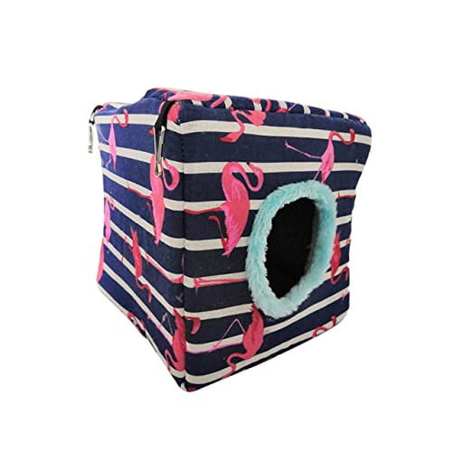 DOITOOL 2XL Zufällige Muster Papagei Hamster Nest Bett Plüsch Vögel Nest Indoor Papagei Bett Weiche Haustier Isomatte von DOITOOL
