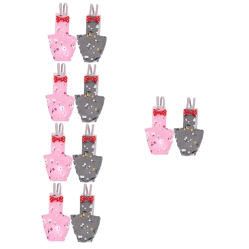DOITOOL 10 STK Papagei-Vogel-Kleidung Haustier-Vogel-Kostüm Vogelfluganzüge Ornament Kleider stilvolle Papageienkleidung Party-Papagei-Kleidung Cosplay Windel Weste Anzug von DOITOOL
