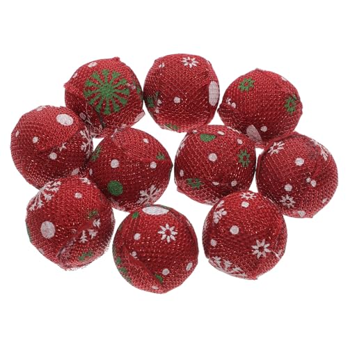 DOITOOL 10 Stück Hundemütze, Bälle, Spielzeug für Katzen, mit Glöckchen, Spielzeug für kleine Tiere, Katzenspielzeug, Bälle mit Glöckchen, Katzenbälle, Weihnachten, Ball, Spielzeug DOITOOL 10 Stück Hundemütze, Bälle, Spielzeug für Katzen, mit Glöckchen, Spielzeug für kleine Tiere, Katzenspielzeug, Bälle mit Glöckchen, Katzenbälle, Weihnachten, Ball, Spielzeug von DOITOOL