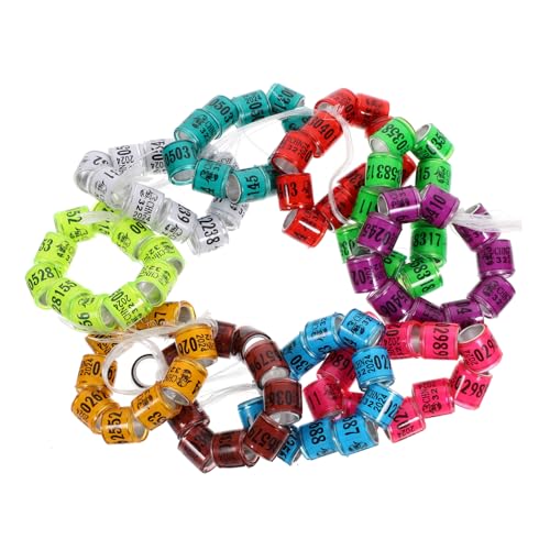 DOITOOL Taube Fuß Bands 100pcs Vogel Bein Ringe Bunte Homing Pigeon Bein Bands für von DOITOOL
