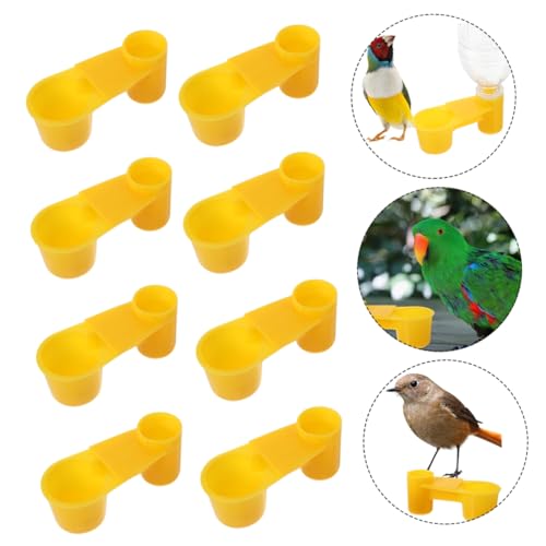 DOITOOL 10st Futterstelle Für Papageien Feeder Trinkbecher Sittiche Wasserspender Sittich-Futter Coop-Cup-Dish-Feeder Vogel Wasserschale Birdie Haustier Fütterungsbecher Plastik von DOITOOL