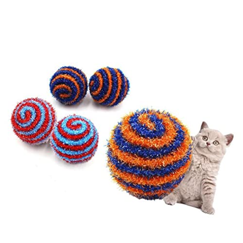 DOITOOL Interaktives Hundespielzeug Katzenspielzeug Aus Elastischem Seil 5 cm Teaser Für Haustiere Kätzchen Teaser Heimtierbedarf Zufällige Farbe von DOITOOL
