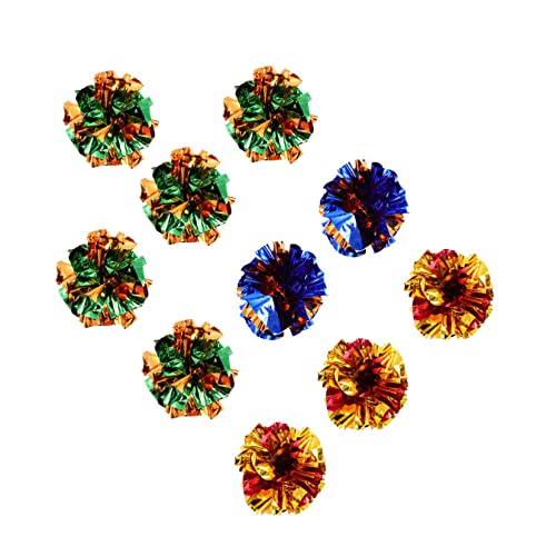 DOITOOL Interaktives Katzenspielzeug 10 Stück Knisterbälle für Kätzchen Knisterbälle für Haustiere Spielzeug Bunte Knisterbälle Leicht für Katzen DOITOOL Interaktives Katzenspielzeug 10 Stück Knisterbälle für Kätzchen Knisterbälle für Haustiere Spielzeug Bunte Knisterbälle Leicht für Katzen von DOITOOL