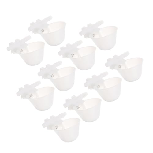 DOITOOL 10stücke Automatische Wasserspender Für Vögel Praktische Futter Und Trinkschalen Für Tauben Papageien Und Andere Haustiere Einfach Zu Reinigen Stabil Und Bruchsicher von DOITOOL
