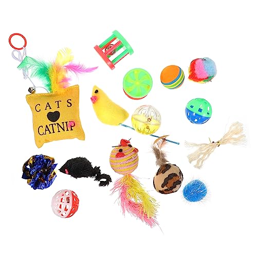 DOITOOL 14St Haustier Katzenspielzeug ausgestopftes -Plüschtier Katzen-Apportierspielzeug Spielzeuge Kätzchen Kauspielzeug Interaktive Bälle für Katzen Bringen Spielzeugball bilden DOITOOL 14St Haustier Katzenspielzeug ausgestopftes -Plüschtier Katzen-Apportierspielzeug Spielzeuge Kätzchen Kauspielzeug Interaktive Bälle für Katzen Bringen Spielzeugball bilden von DOITOOL