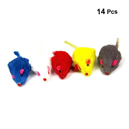 DOITOOL Mäuse Katzenspielzeug Haustierzubehör 14 Stück Mini Spaßspielzeug für Katzen Kätzchen Haustierbedarf DOITOOL Mäuse Katzenspielzeug Haustierzubehör 14 Stück Mini Spaßspielzeug für Katzen Kätzchen Haustierbedarf von DOITOOL