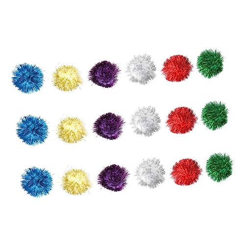 DOITOOL 18 STK Katzenspielzeug Glitter Ball Kätzchen Lametta Glitzerkugeln Flash-Spielzeug Katze Lametta Ball Lustige Katze Neugier Katze Pom Kaschmir Katzenzubehör Metall DOITOOL 18 STK Katzenspielzeug Glitter Ball Kätzchen Lametta Glitzerkugeln Flash-Spielzeug Katze Lametta Ball Lustige Katze Neugier Katze Pom Kaschmir Katzenzubehör Metall von DOITOOL
