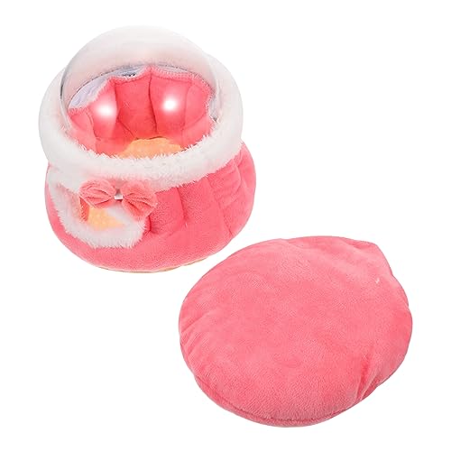 DOITOOL Modisches Haustierbett Warmes Nest Für Kleintiere Hamster-eichhörnchen- Warmes Schlafhaus Acryl Und Baumwolle von DOITOOL