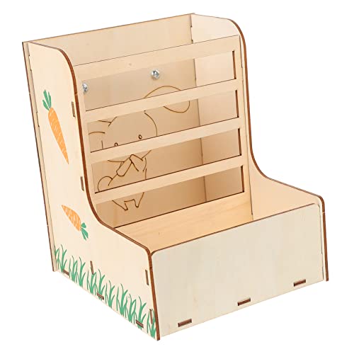 DOITOOL Futterspender Aus Holz Heu-futterspender Und Katzentoilette Fütterungswerkzeug Für Kleintiere Futterspender Für Häschen Gestell Langlebiges Material DOITOOL Futterspender Aus Holz Heu-futterspender Und Katzentoilette Fütterungswerkzeug Für Kleintiere Futterspender Für Häschen Gestell Langlebiges Material von DOITOOL