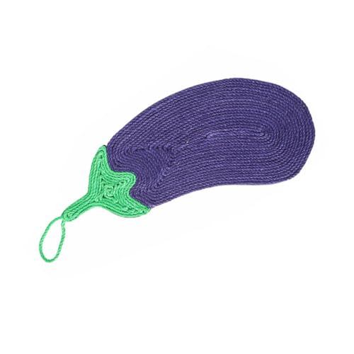 DOITOOL 1pc Cartoon Aubergine Sisal Katze Kratzen Matte Stop Katze Kratzen Teppich Katzen Teppich Scratcher Spielen Matte von DOITOOL