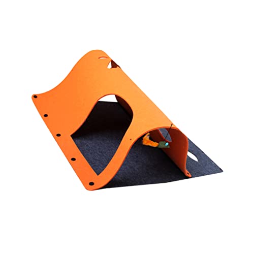 DOITOOL Interaktives Katzentunnelnest Pelziges Orangefarbenes Katzenspielzeug Multifunktional DOITOOL Interaktives Katzentunnelnest Pelziges Orangefarbenes Katzenspielzeug Multifunktional von DOITOOL