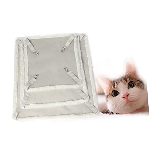 DOITOOL Hamster-Hängematte 1stk Haustier Stuhl Hängematte Welpe Katzenbettkissen Katzenkäfig-hängematte Hängemattenbett Katze Hängendes Schlafbett Lebewesen Warm Halten Katze Hängt Weiß DOITOOL Hamster-Hängematte 1stk Haustier Stuhl Hängematte Welpe Katzenbettkissen Katzenkäfig-hängematte Hängemattenbett Katze Hängendes Schlafbett Lebewesen Warm Halten Katze Hängt Weiß von DOITOOL
