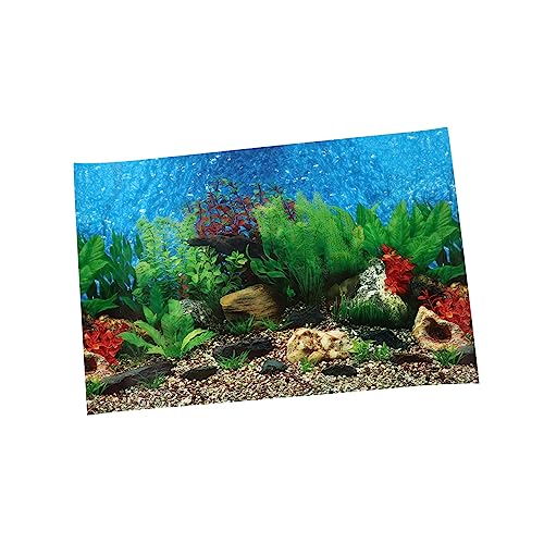 DOITOOL Aquarium-Hintergrund 3D-Bild Selbstklebendes Dekoratives Wandbild Aquarium-Dekoration 30 X 42 cm Realistischer 3D-Effekt DOITOOL Aquarium-Hintergrund 3D-Bild Selbstklebendes Dekoratives Wandbild Aquarium-Dekoration 30 X 42 cm Realistischer 3D-Effekt von DOITOOL