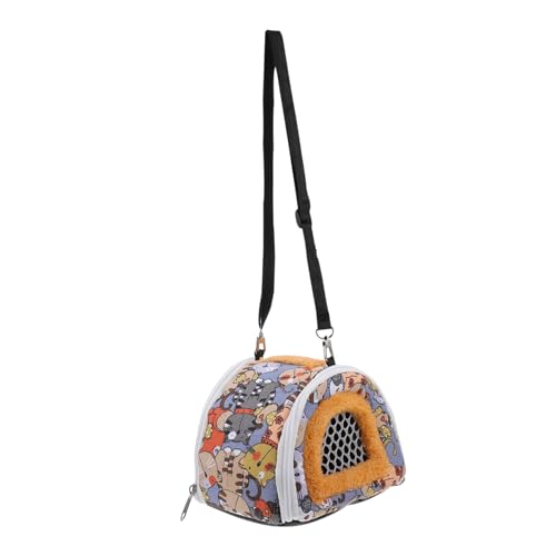 DOITOOL 1pc Animal Print Pet Rucksack Faltbare Hamster Reisetasche Tragetasche Käfig Für Tiere von DOITOOL