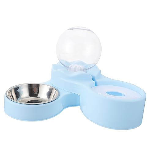 DOITOOL Katzennäpfe Schnurrhaarfreundlicher Automatischer Wasserspender Katzenfutternapf Aus Kunststoff Für Einfache Reinigung Und Fütterung von DOITOOL