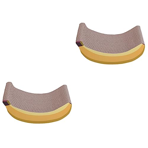 DOITOOL 2 Stück Unterhaltung Für Ihr: Wellpappe-katzenkratzbrett Bananenform Kätzchen-kratzpad Robustes Spielzeug DOITOOL 2 Stück Unterhaltung Für Ihr: Wellpappe-katzenkratzbrett Bananenform Kätzchen-kratzpad Robustes Spielzeug von DOITOOL