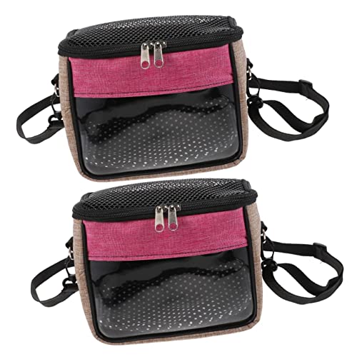 DOITOOL 2 Stück Haustier-Handtasche Kleintier-Tragetasche Outdoor-Tasche Für Hamster Ratten Und Haustiere Leicht Zu Tragen von DOITOOL