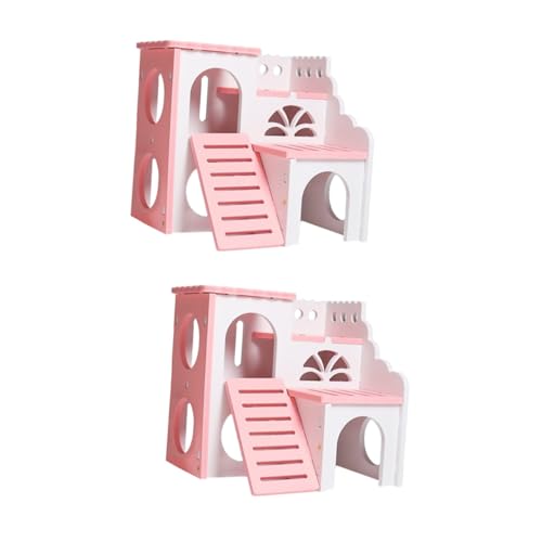 DOITOOL 2 Stück Hamsterhaus Aus Holz Nest Spielzeugtier Eichhörnchen Mehrere Eingänge Schrägleiter Gemütliches Schlafnest Langlebige Holzkonstruktion DOITOOL 2 Stück Hamsterhaus Aus Holz Nest Spielzeugtier Eichhörnchen Mehrere Eingänge Schrägleiter Gemütliches Schlafnest Langlebige Holzkonstruktion von DOITOOL