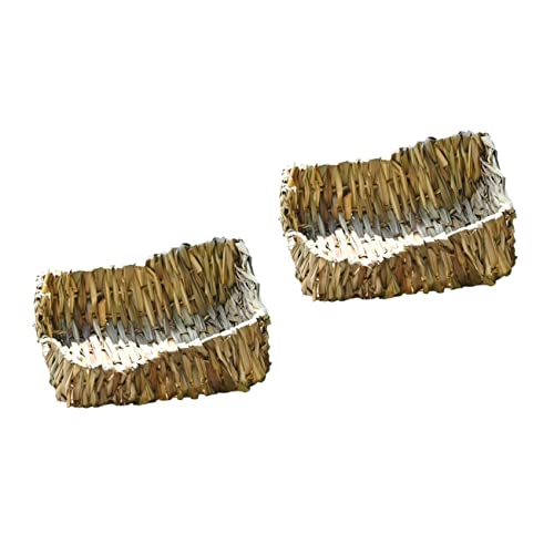 DOITOOL 2 STK Haustierbett Hamster häuschen kanninchenhäuser Haustierheim kaninchenhäuser Spielzeug meerschweinchen käfig Stroh Heu Kaninchenbett Grasnest Bettauskleidungen Schilfgras DOITOOL 2 STK Haustierbett Hamster häuschen kanninchenhäuser Haustierheim kaninchenhäuser Spielzeug meerschweinchen käfig Stroh Heu Kaninchenbett Grasnest Bettauskleidungen Schilfgras von DOITOOL