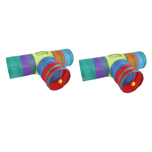 DOITOOL 2 Stück Platzsparendes Katzentunnelspielzeug Interaktives Katzenspielzeug 3 Eingänge Atmungsaktiv Verhindert Langeweile Für Katzen DOITOOL 2 Stück Platzsparendes Katzentunnelspielzeug Interaktives Katzenspielzeug 3 Eingänge Atmungsaktiv Verhindert Langeweile Für Katzen von DOITOOL