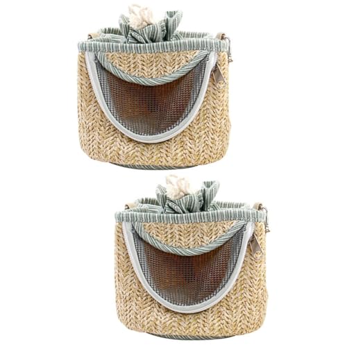 DOITOOL 2 Stücke Hamster Box Weiche Haustier Reisetasche Für Airline Tragbare Bett Mit Mesh Atmungsaktiv von DOITOOL