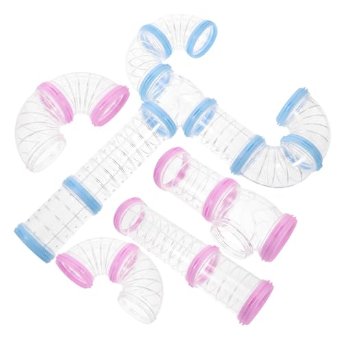 DOITOOL Hamster Tunnel Tube Kit 2 Sets Kunststoff Für Zwerghamster Rennmäuse Mäuse Sicher von DOITOOL