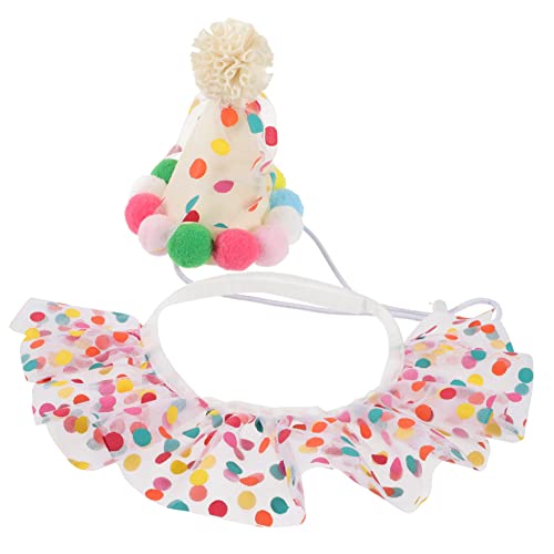 DOITOOL 2 Sets Elegantes Haustier- -Hut-Set Zum Geburtstag Spitzenkragen Kronenhut Für Hunde Party-zubehör DOITOOL 2 Sets Elegantes Haustier- -Hut-Set Zum Geburtstag Spitzenkragen Kronenhut Für Hunde Party-zubehör von DOITOOL