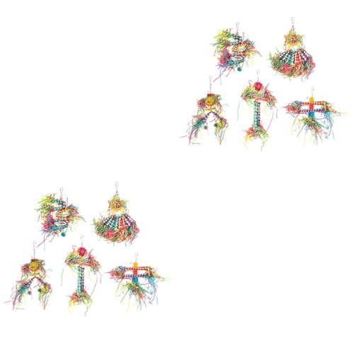 DOITOOL 2 Sätze Papagei Spielzeug Haustierkäfig hängendes Spielzeug Papagei zerreißendes Spielzeug Spielzeuge Vogelkäfig Papagei Knabberspielzeug Beißspielzeug für Papageien der Vogel DOITOOL 2 Sätze Papagei Spielzeug Haustierkäfig hängendes Spielzeug Papagei zerreißendes Spielzeug Spielzeuge Vogelkäfig Papagei Knabberspielzeug Beißspielzeug für Papageien der Vogel von DOITOOL