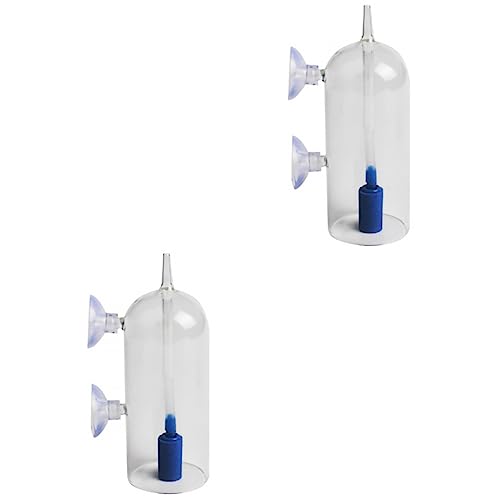 2st Sauerstofflöser Für Aquarien Sauerstoffdiffusor Für Aquarien Luft-kit Luftstein Für Aquarien Sauerstoffbubbler Für Aquarien Sprudelpumpe Für Aquarien Aquarium Dekorationen Glas von DOITOOL