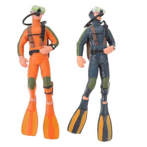 DOITOOL 2 Stück Schwimmende Taucher-Aquarium-Ornamente Kunststoff-Taucher-Mini-Schwimmer-Figuren Aquarium-Landschaftsdekorationen DOITOOL 2 Stück Schwimmende Taucher-Aquarium-Ornamente Kunststoff-Taucher-Mini-Schwimmer-Figuren Aquarium-Landschaftsdekorationen von DOITOOL