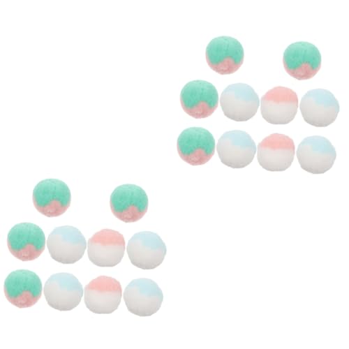 DOITOOL 20 STK Katze Plüschtierball Katze Plüschball Spielzeug Katzenwollknäuel de porristas -Plüsch Haustierzubehör Bommelbällchen für Katze Plüsch Katze Plüschkugel Lieferungen von DOITOOL