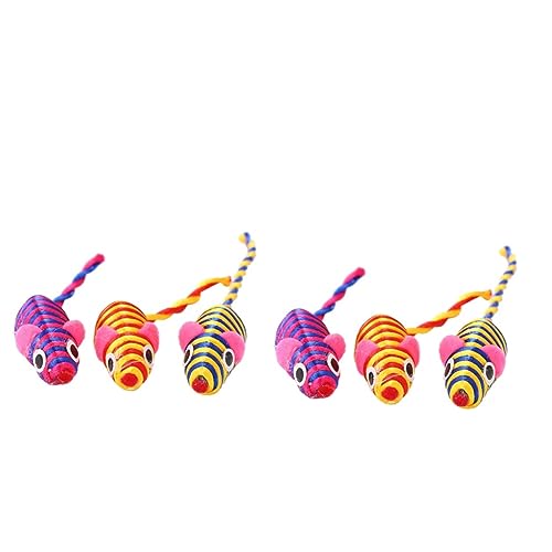DOITOOL 2 Sets Katzenspielzeug-mäuse Für Hauskatzen Interaktives Katzenspielzeug Plüschmäuse Mentale Leuchtende Farben Haustierspielzeug Kratzspielzeug – 10 Stück X 2 DOITOOL 2 Sets Katzenspielzeug-mäuse Für Hauskatzen Interaktives Katzenspielzeug Plüschmäuse Mentale Leuchtende Farben Haustierspielzeug Kratzspielzeug – 10 Stück X 2 von DOITOOL