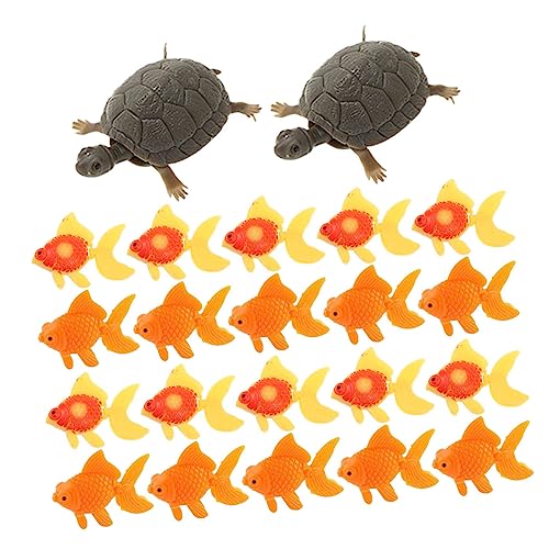 DOITOOL Künstliches Aquarium Schwimmendes Fischset 22-TLG. Fischtank-Dekoration Für Schildkrötenspielzeug DOITOOL Künstliches Aquarium Schwimmendes Fischset 22-TLG. Fischtank-Dekoration Für Schildkrötenspielzeug von DOITOOL