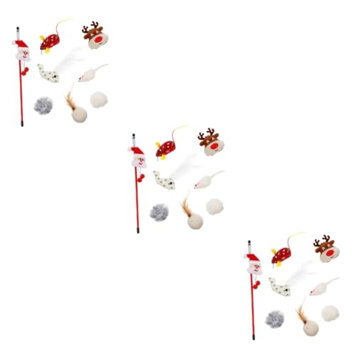 DOITOOL 24 Pcs Weihnachten Katze Spielzeug Strumpf Weihnachten Set Interaktive Pet Spielzeug Katze Teaser DOITOOL 24 Pcs Weihnachten Katze Spielzeug Strumpf Weihnachten Set Interaktive Pet Spielzeug Katze Teaser von DOITOOL