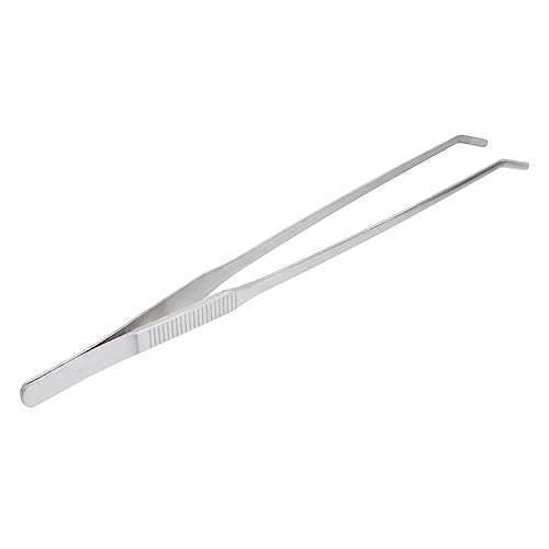 DOITOOL Pinzette Zum Reinigen Von Aquarien Mit Gebogener Spitze 27 cm Edelstahl Für Wasserpflanzen Für Aquarien Pflanzenpinzette Karbonatisierungsbeschichtung von DOITOOL