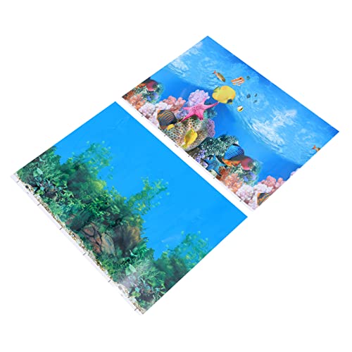 DOITOOL Aquarium-Dekoration 2 Stück 3D-Aquarium-hintergrundaufkleber Statisch Haftende Wandaufkleber Für Aquarium DOITOOL Aquarium-Dekoration 2 Stück 3D-Aquarium-hintergrundaufkleber Statisch Haftende Wandaufkleber Für Aquarium von DOITOOL