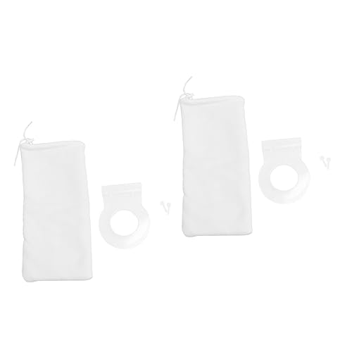DOITOOL 2St Filtersocken reinigen Taschenhalter aquaristik zubehör medium Aktivkohle-Aquarium Zugbeutel für Aquarien Beutel mit Filtermedien Filtertasche gefühlt Halterung von DOITOOL