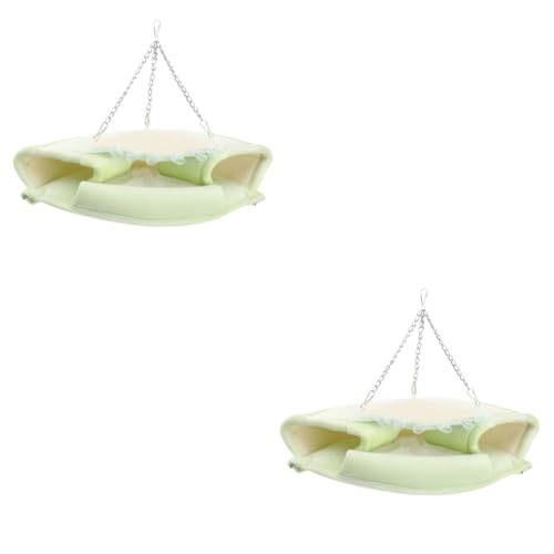 DOITOOL 2 Stücke Hamster Rohr Bett Haustier Hängen Hängematte Wiege Größe Bequem Und Warm Für Hamster Eichhörnchen von DOITOOL