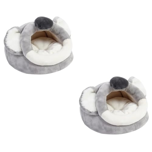 DOITOOL 2st Hamsternest Winter Hamsterbett Hamsterkäfig Chinchillakäfig Hasenspielzeug Frettchenkäfig Hamster Kuschelig Warm Hundespielzeug Einstreu Für Kaninchen Haustier Flanell Bettnest von DOITOOL