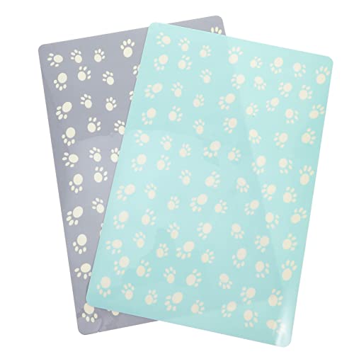 DOITOOL Hund Katze Fütterung Matten 2 Pack Tiernahrung Pad Nicht-tischset für DOITOOL Hund Katze Fütterung Matten 2 Pack Tiernahrung Pad Nicht-tischset für von DOITOOL