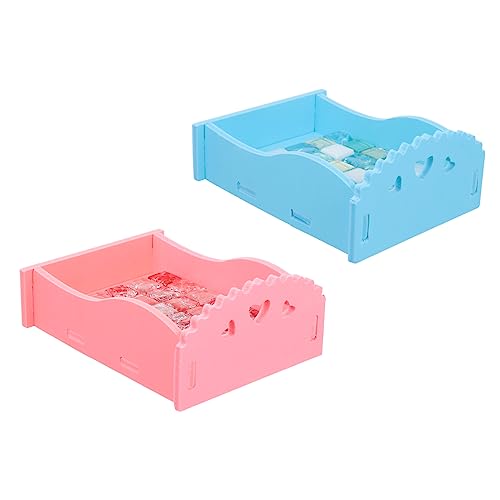 DOITOOL 2 Stücke Hamster Kühl Nest Matte Haustier Bett Haustiere Kühl Bett Kalten Pad Für Hamster PVC Material Zufällige Farbe von DOITOOL