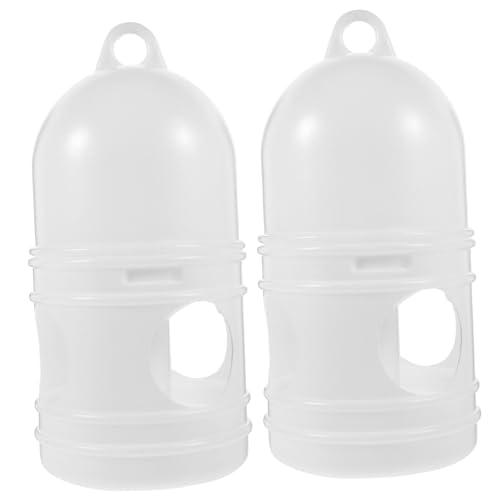 DOITOOL 2 Stücke Zubehör Geruchlos Kreative Waschbar Käfig Vögel Glas Von Trinken Universal Sparrow Top Schüssel Flasche Brunnen Große Fenster Tauben Spender Für Mit Haustier Und von DOITOOL