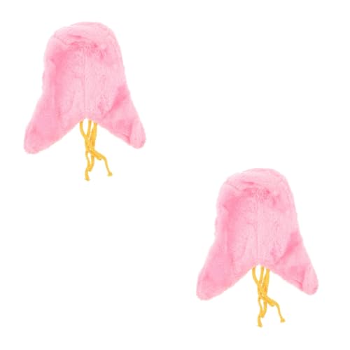 DOITOOL 2St Papageienhaus für Käfig Eckumhang für Vogel Papagei hängender Umhang Vogelkäfig Vogel Ecknest winddichtes Vogelcape Mantel Haustier Vogel Flanell Rosa von DOITOOL