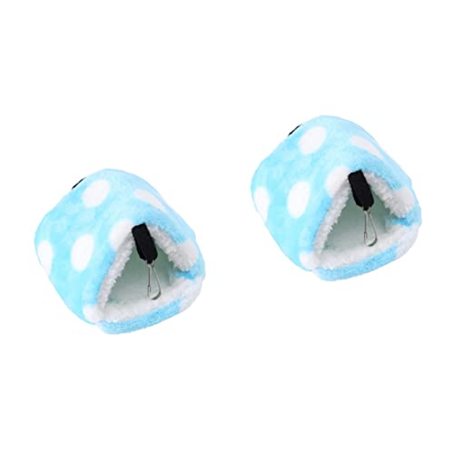 DOITOOL 2 Stücke Tragbare Eichhörnchen Bett Papagei Hängematte Tier Hommock Chinchilla Nest Helle Dot Haustier Bett von DOITOOL