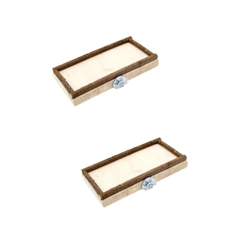 DOITOOL 2stücke Parrot Board Toy Sicheres Futter Und Spielbrett Für Papageien Geeignet Für Zuhause Büro Und Tiergeschäft Fördert Bewegung Und Koordination Einfache Installation Und von DOITOOL