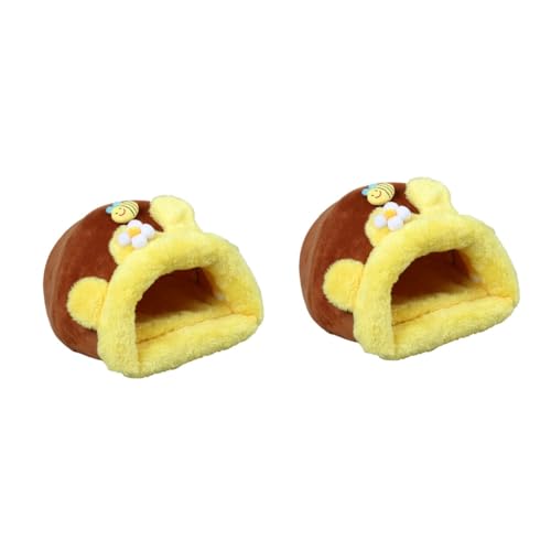 DOITOOL 2 Stücke Warme Nest Für Tiere Pet House Bee Design Für Eichhörnchen Hamster Meerschweinchen Einfache Reinigung DOITOOL 2 Stücke Warme Nest Für Tiere Pet House Bee Design Für Eichhörnchen Hamster Meerschweinchen Einfache Reinigung von DOITOOL